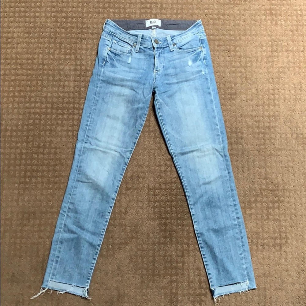 PAIGE Skyline Ankle Peg Skinny Jeans - Light Wash